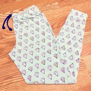 Jasmine & Ginger Pajama Pants with Wedding Diamonds XS